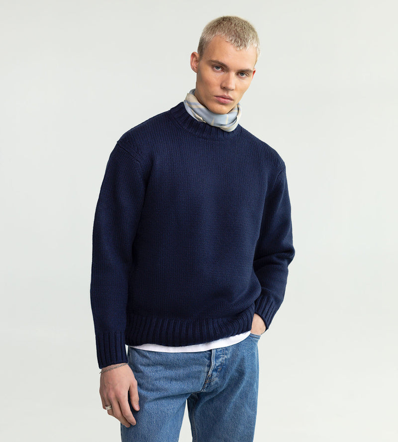 Wool Crewneck Navy