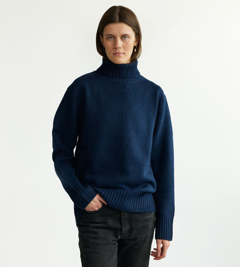 Navy Turtleneck